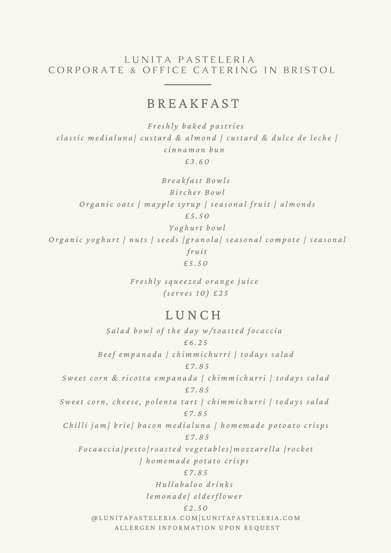 Office catering Bristol 